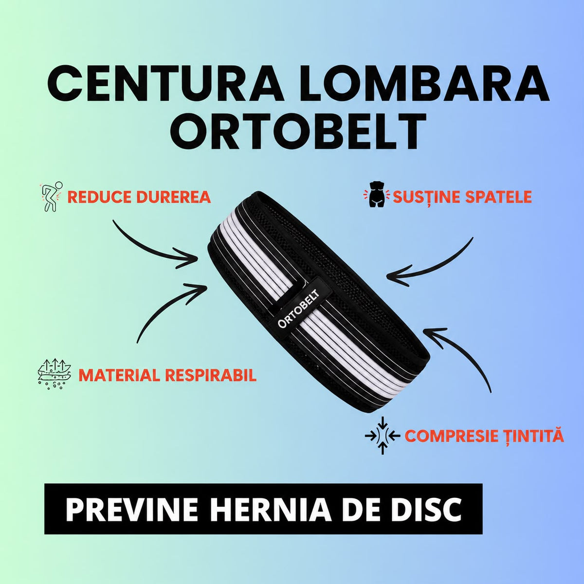 Centura lombara OrtoBelt