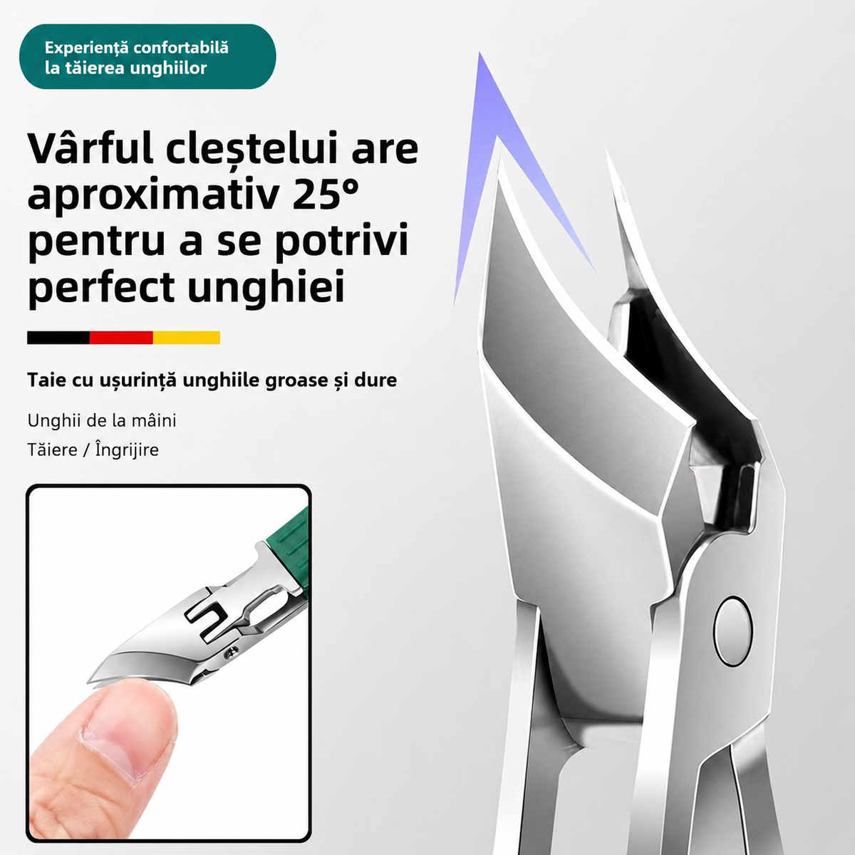 Unghieră Profesională Set Complet pentru Unghii Încarnate